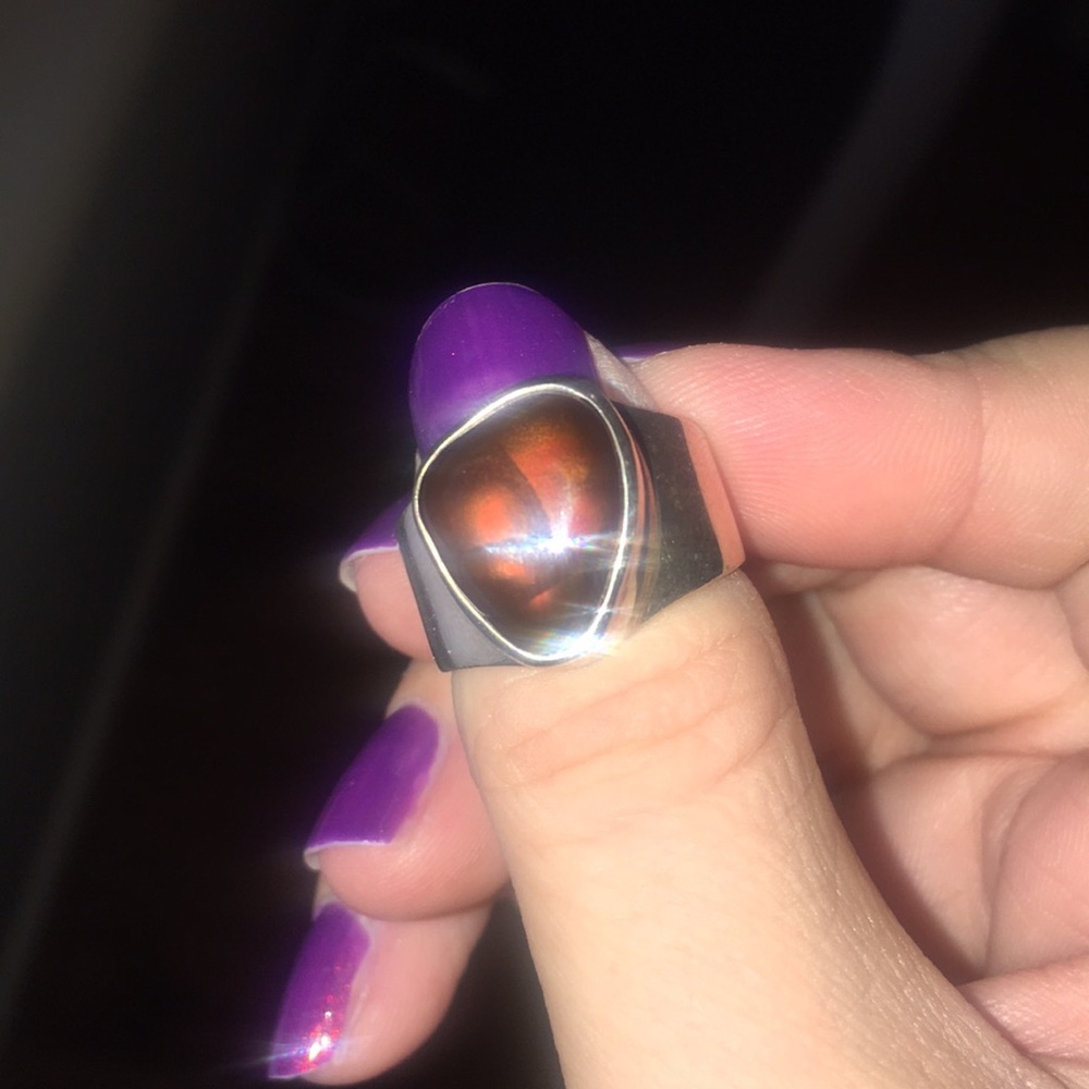 Mexican Fire opal ring